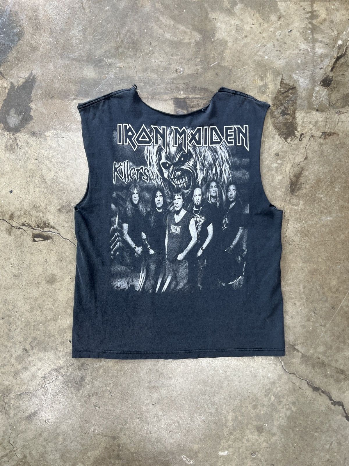 Band Tees Vintage Iron Maiden Killers Eddy Band Portrait Cut Sleeve XL Size US XL / EU 56 / 4 - 5 Thumbnail