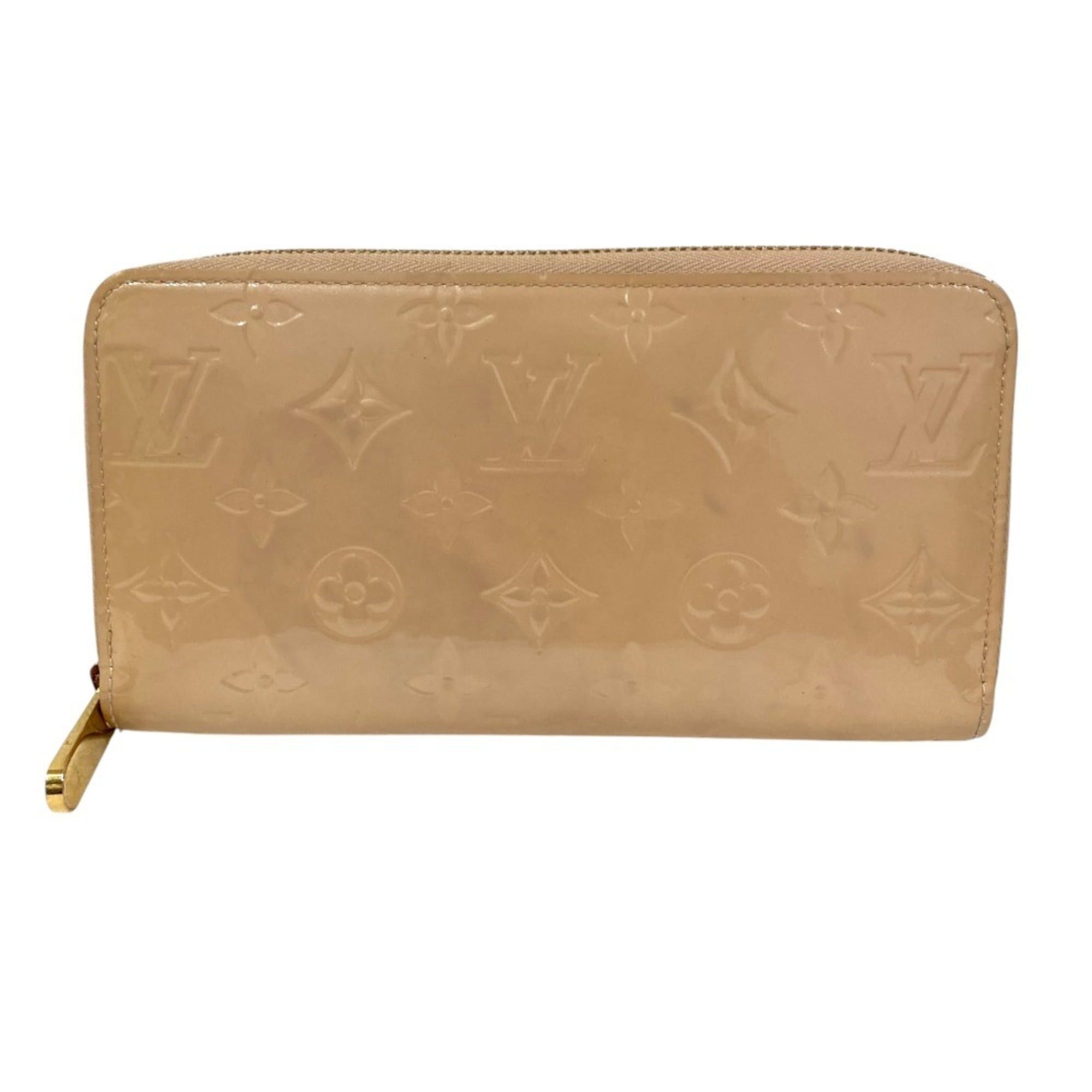 Louis Vuitton LOUIS VUITTON Monogram Vernis Zippy Wallet M61380 Beige Women's Size ONE SIZE - 1 Thumbnail