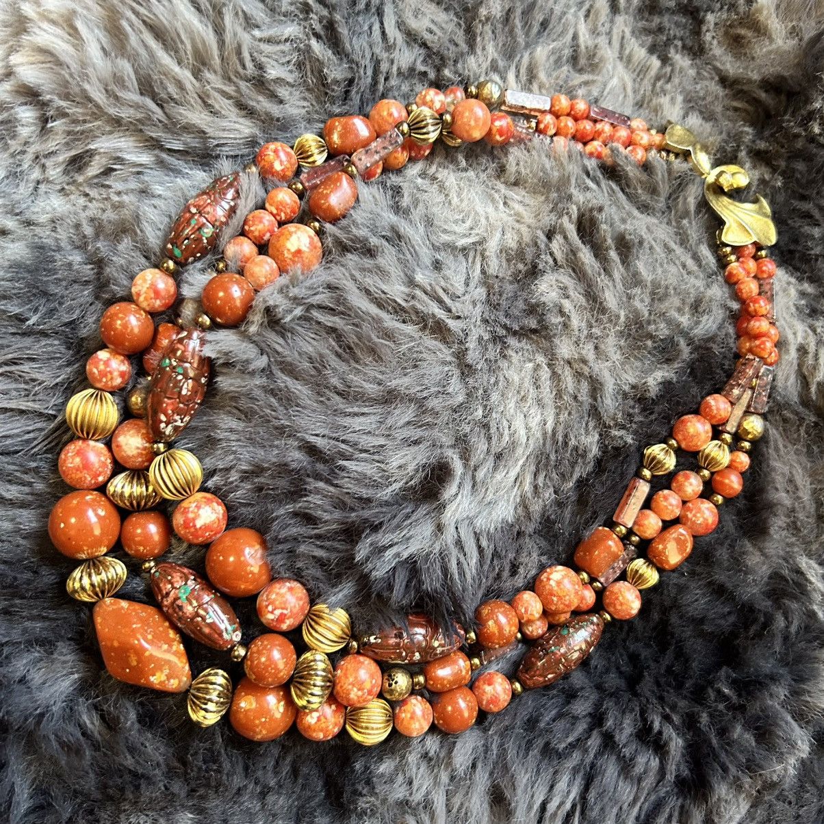 Vintage Vintage Joy S triple strand beaded necklace Size ONE SIZE - 5 Thumbnail