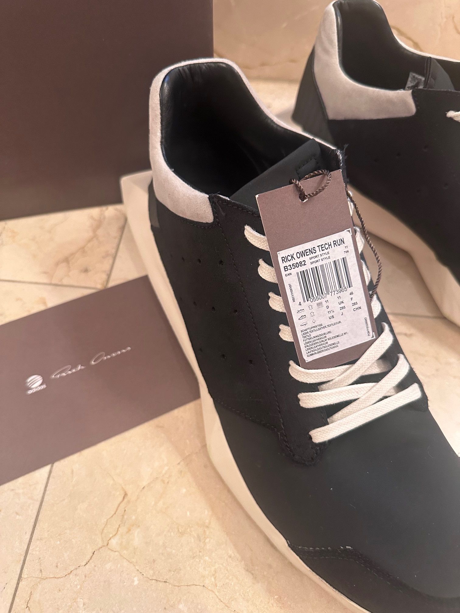 Adidas × Rick Owens Rick Owens x Adidas Tech Runner 11.5 US 11UK Size US 11.5 / EU 44-45 - 5 Thumbnail