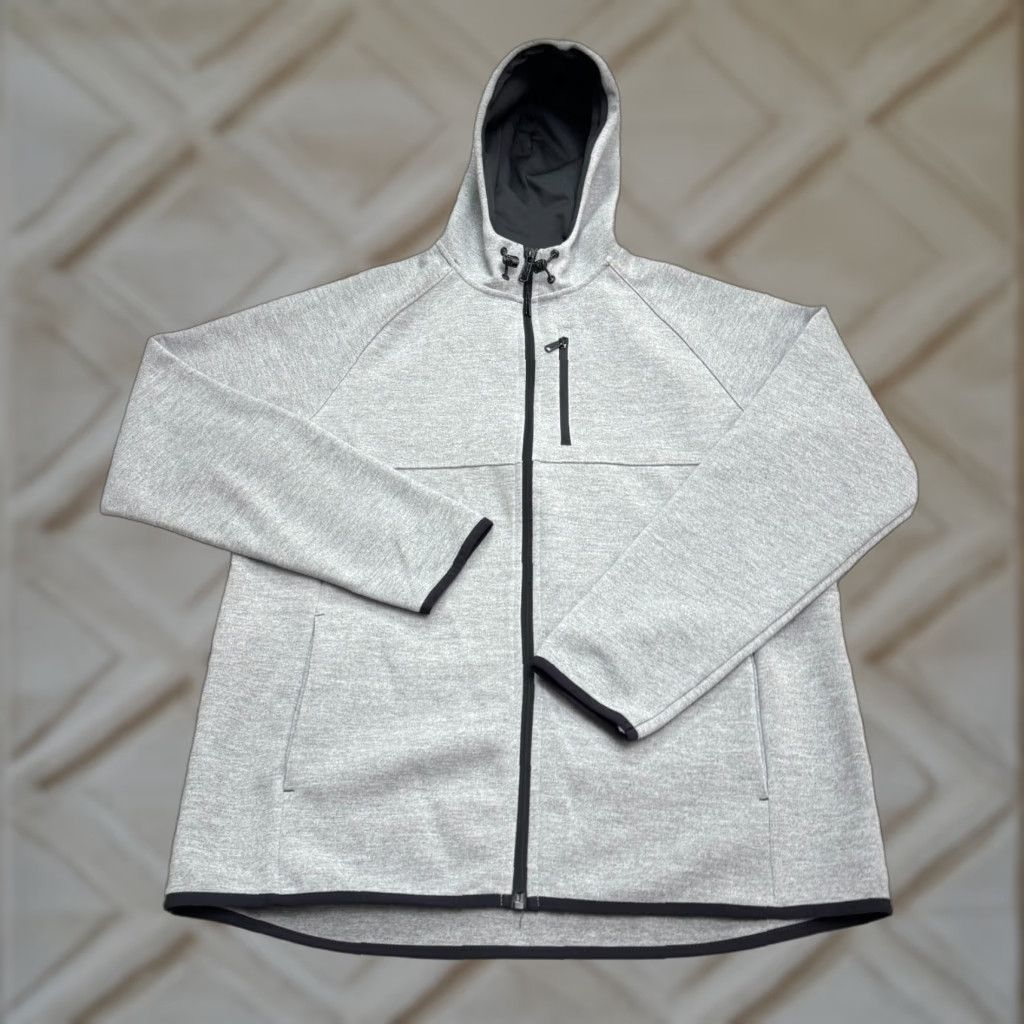 Russell Athletic Russell Athletic Hoodie Mens Medium Gray Full Zip Tech Fleece Jacket All Seasons Breathable Lightweight Size US M / EU 48-50 / 2 - 1 Thumbnail