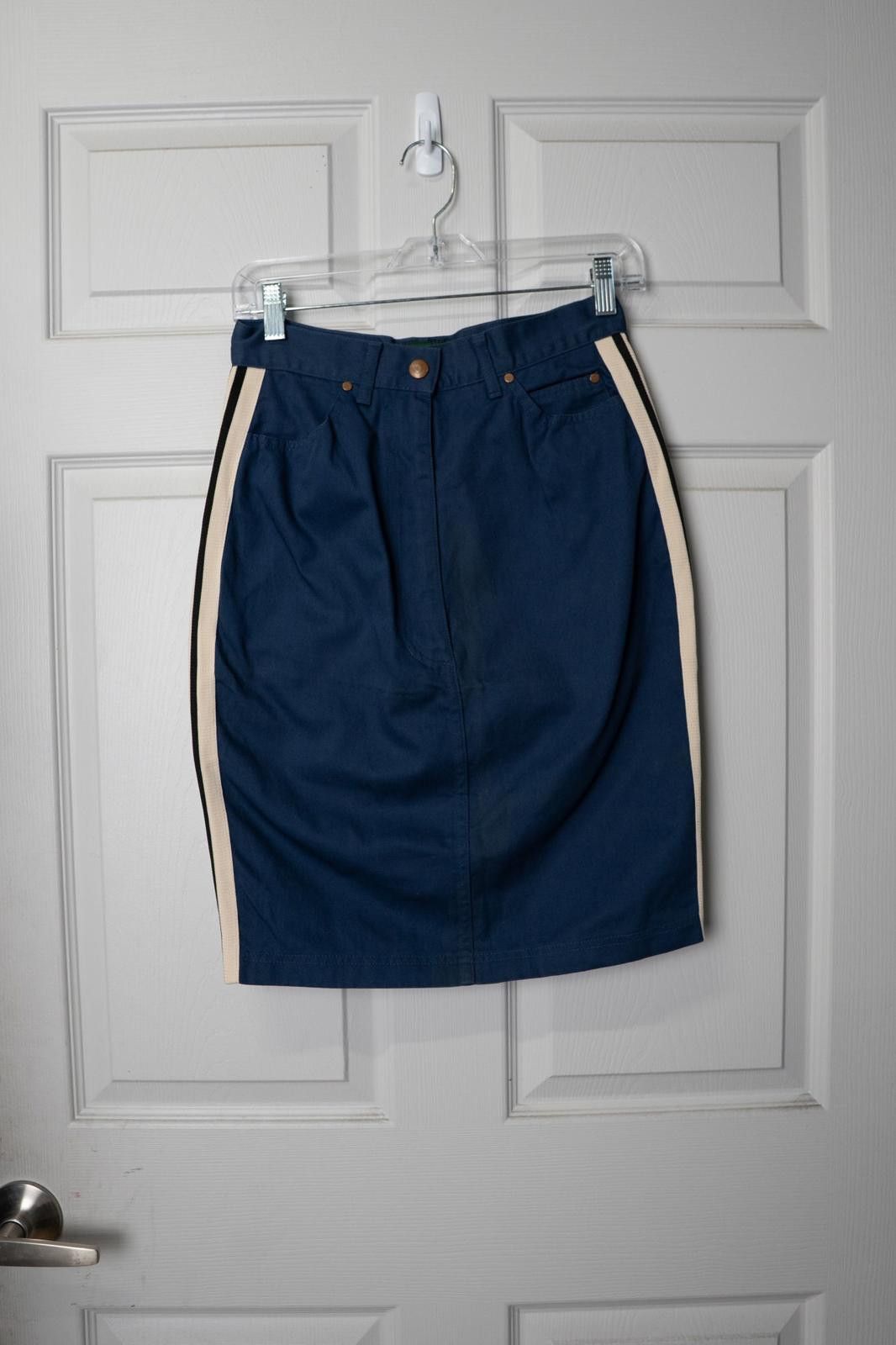 Other 90's Junior Gaultier Side Stripe Pencil Skirt Size 32" / US 10 / IT 46 - 1 Thumbnail