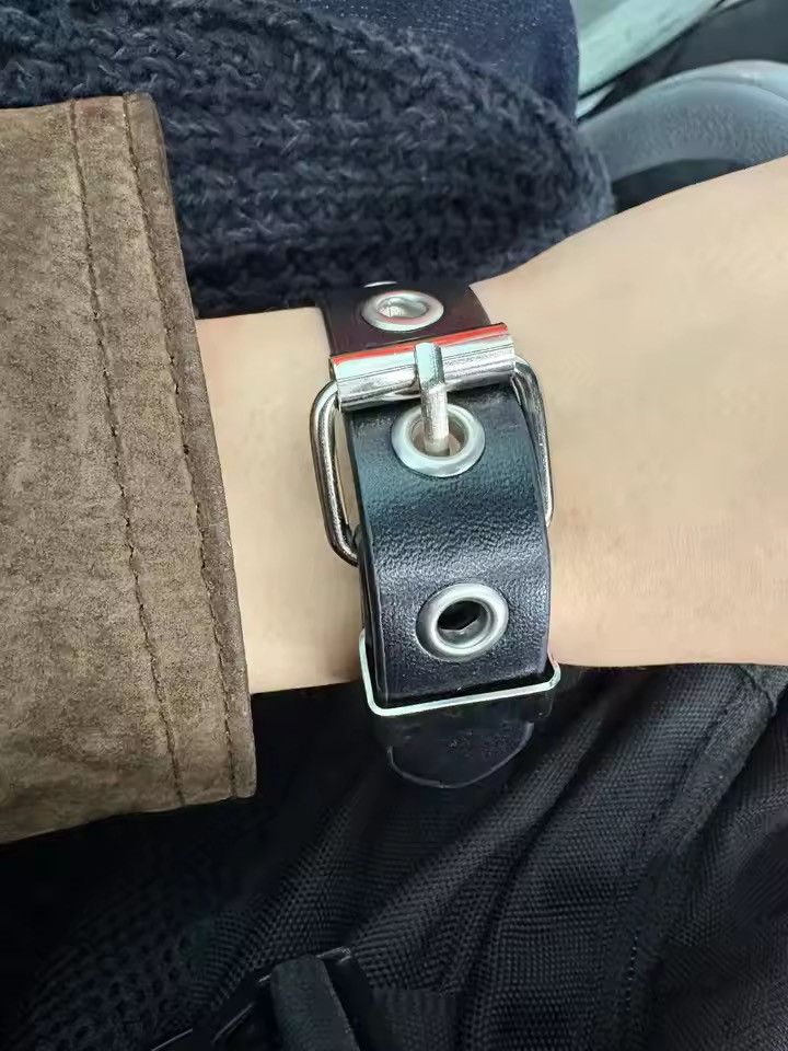 Jewelry Pu Leather Strap Adjustable Bracelet Size ONE SIZE - 2 Thumbnail