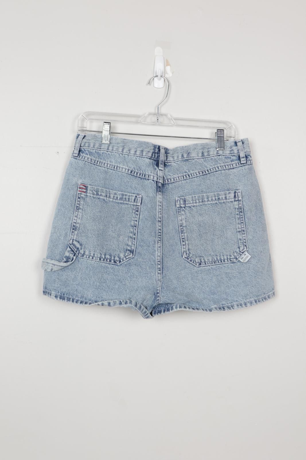 Bdg 2020's BDG Light Wash High Rise Carpenter Denim Shorts Size 40" / US 18 - 2 Thumbnail