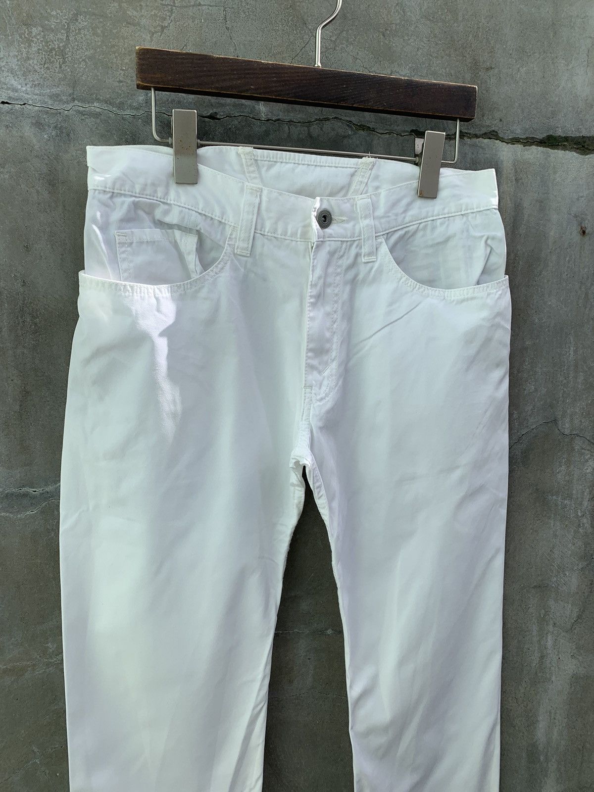 Junya Watanabe Cinch Back White Trousers Size US 30 / EU 46 - 2 Thumbnail