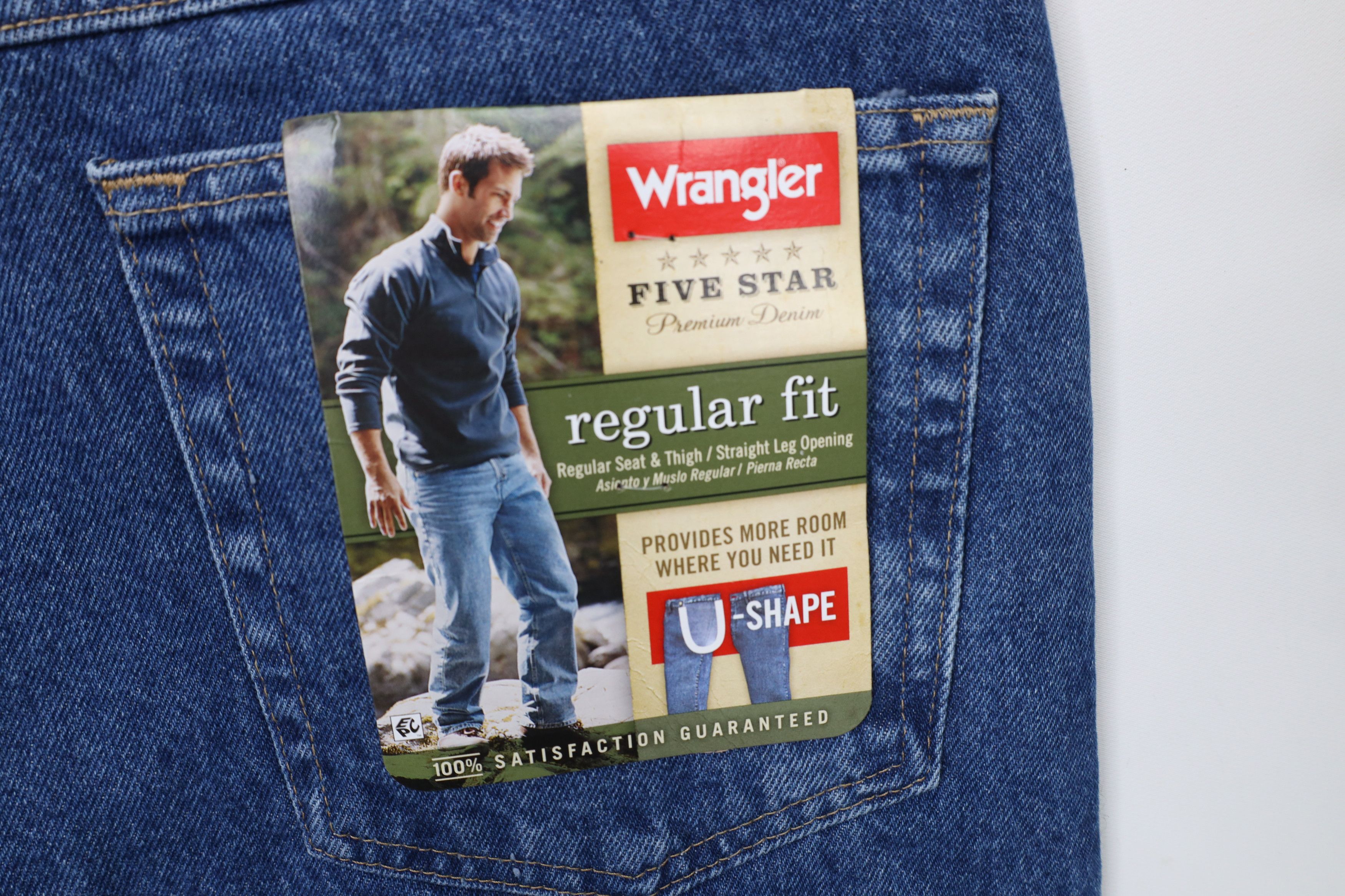 Vintage × Wrangler Deadstock Vintage Y2K Wrangler Leg Denim Jeans Blue Cotton Size US 36 / EU 52 - 13 Thumbnail