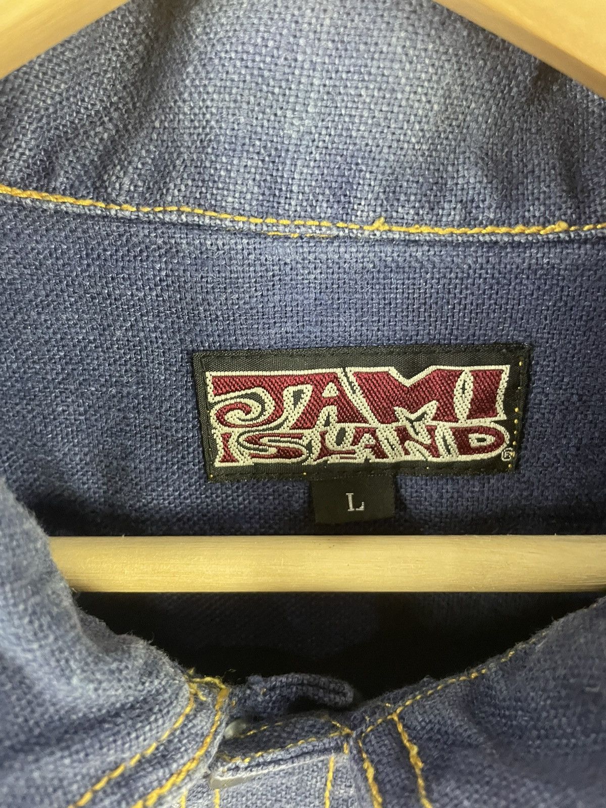 Japanese Brand Jami Island Double Pocket Denim Shirts Size US XL / EU 56 / 4 - 6 Thumbnail