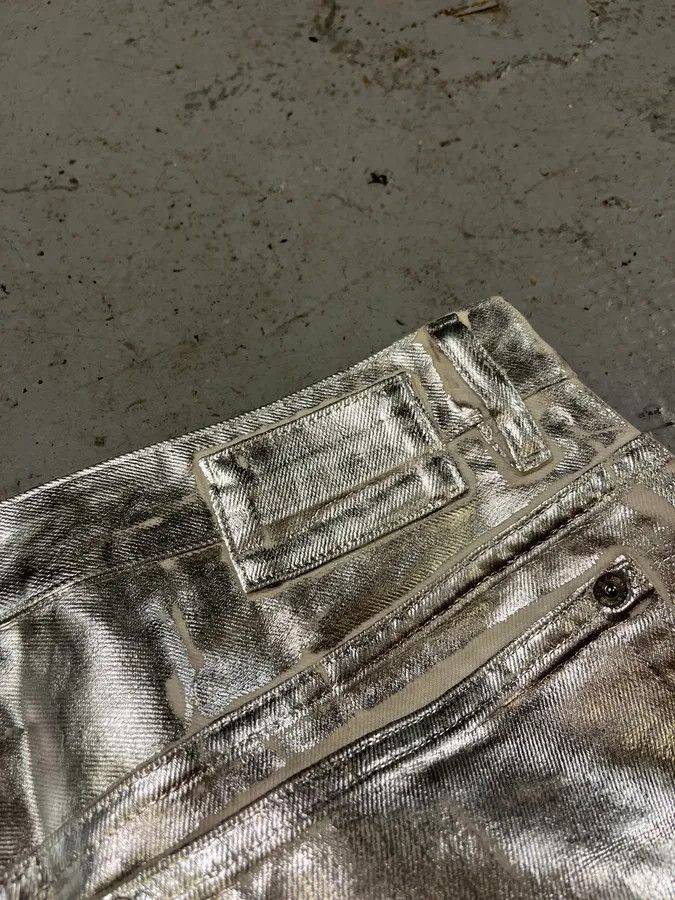 AW2018 Maison Margiela Silver Astro White Jeans