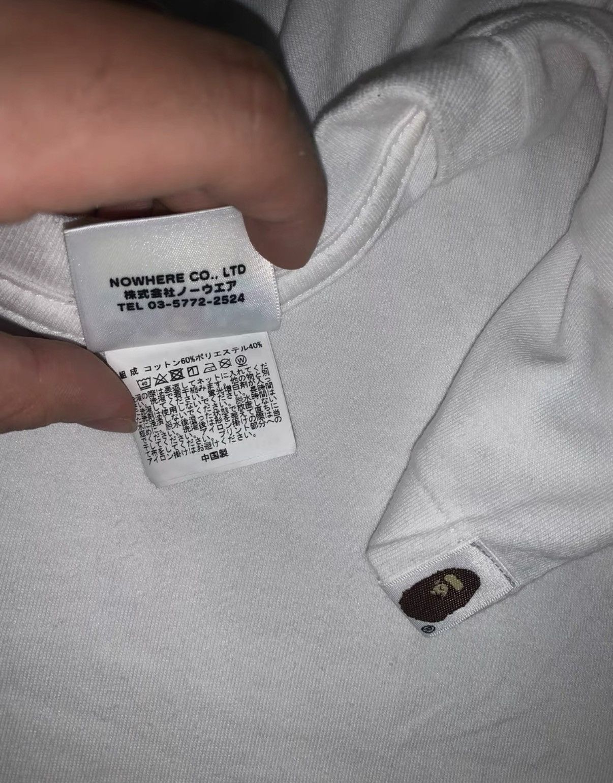Bape BAPE OG Nigo era white short-sleeve T-shirt Size US S / EU 44-46 / 1 - 4 Thumbnail