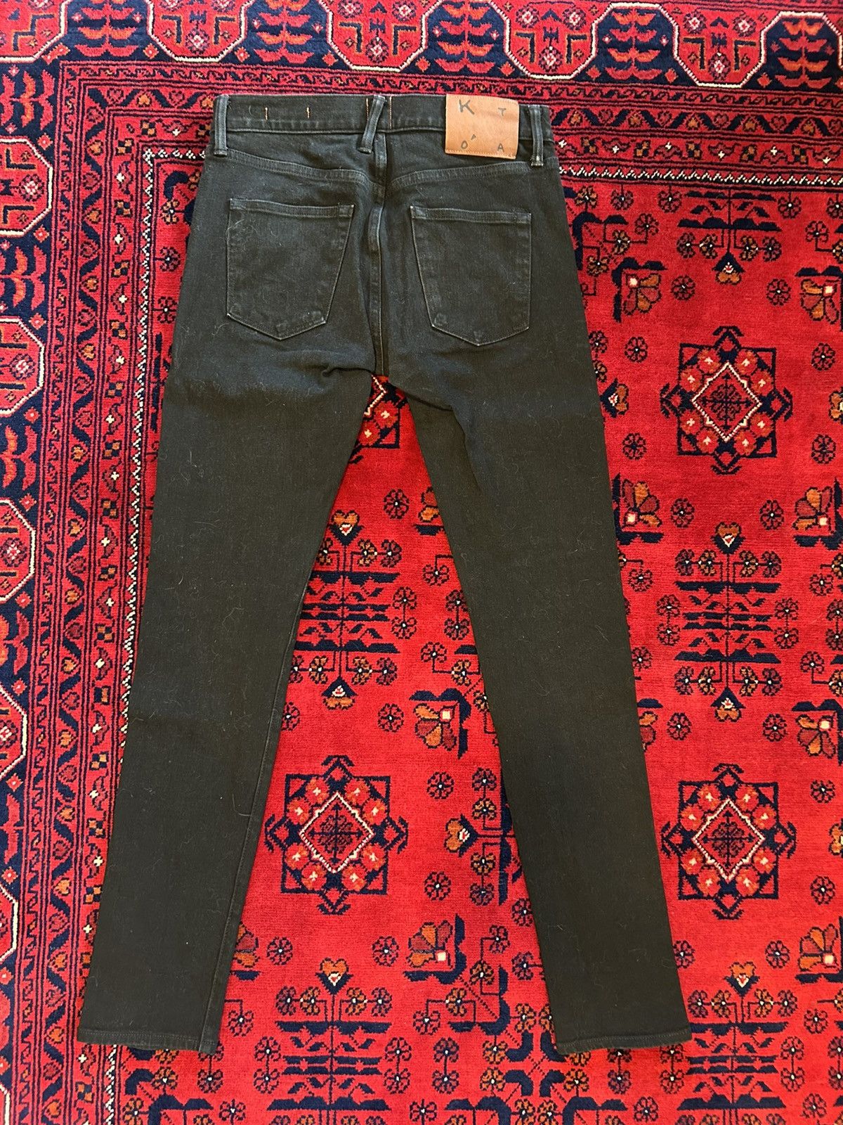 Hiroshi Kato ‘The Scissors’ slim taper selvedge jean in black Size US 29 - 3 Thumbnail