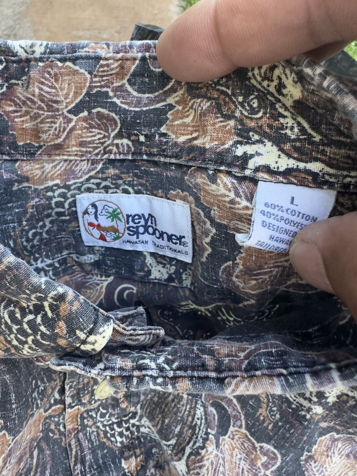 Reyn Spooner Reyn Spooner Hawaiian Print 3/4 Button Multicolored Men's L Size US L / EU 52-54 / 3 - 4 Thumbnail