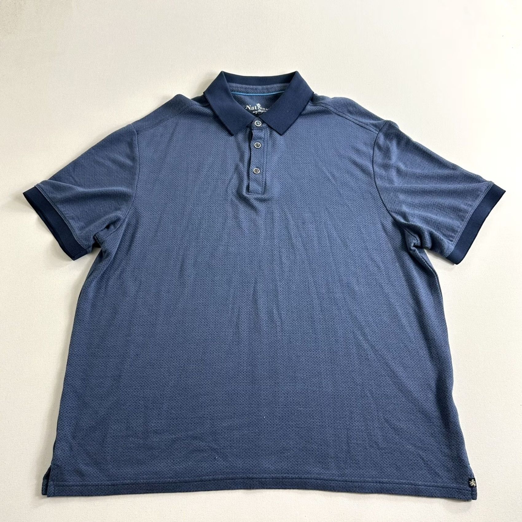 Nat Nast Nat Nast Polo Shirt Adult XL Blue Logo Luxury Originals Casual Rugby Men Size US XL / EU 56 / 4 - 2 Thumbnail