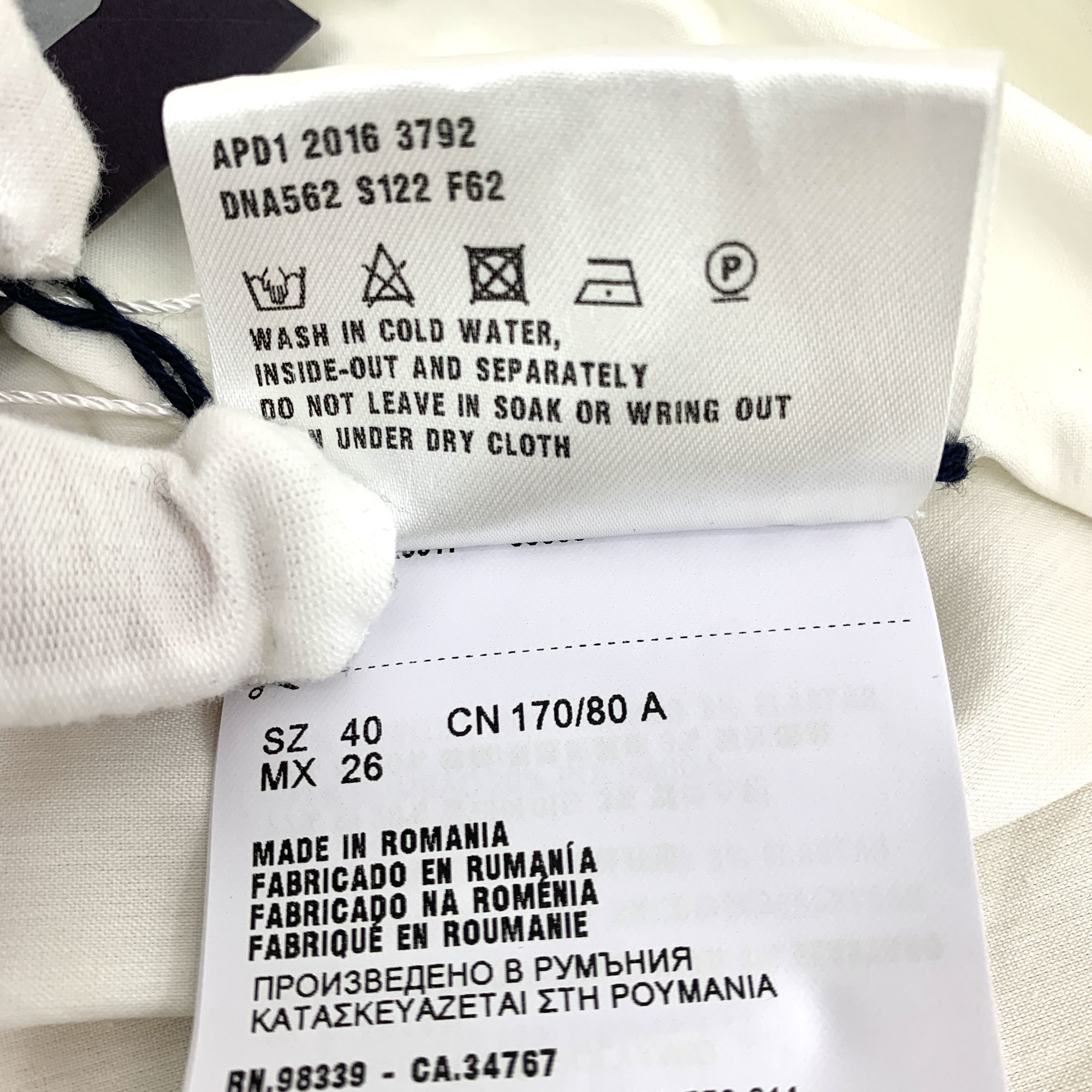 Prada CW0401 Prada Womens White Long-Sleeve Button-Up Shirt Size M / US 6-8 / IT 42-44 - 7 Thumbnail