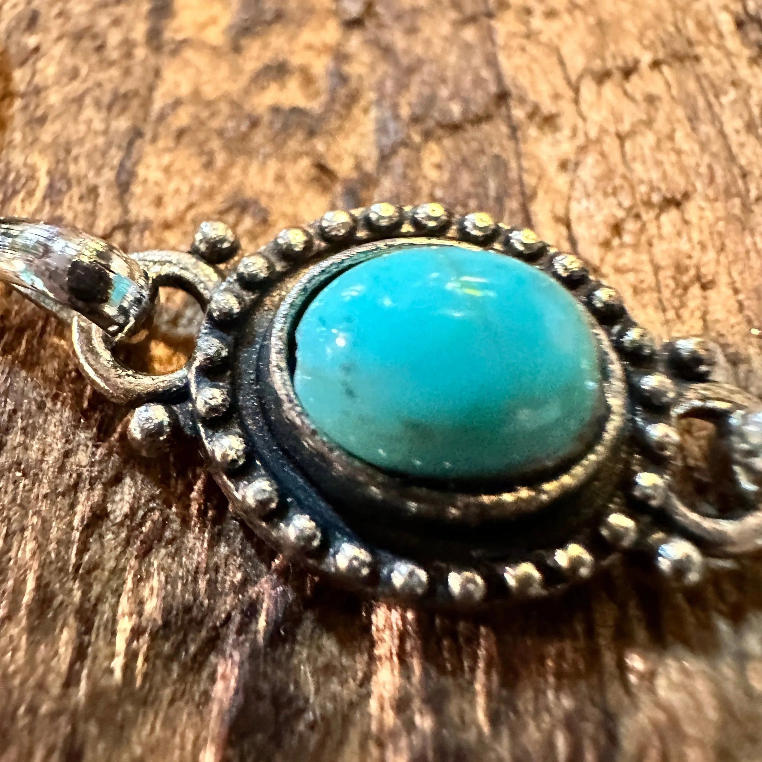 Other Handcrafted Boho Western Chic Turquoise Stone Link Bracelet, Size ONE SIZE - 5 Thumbnail