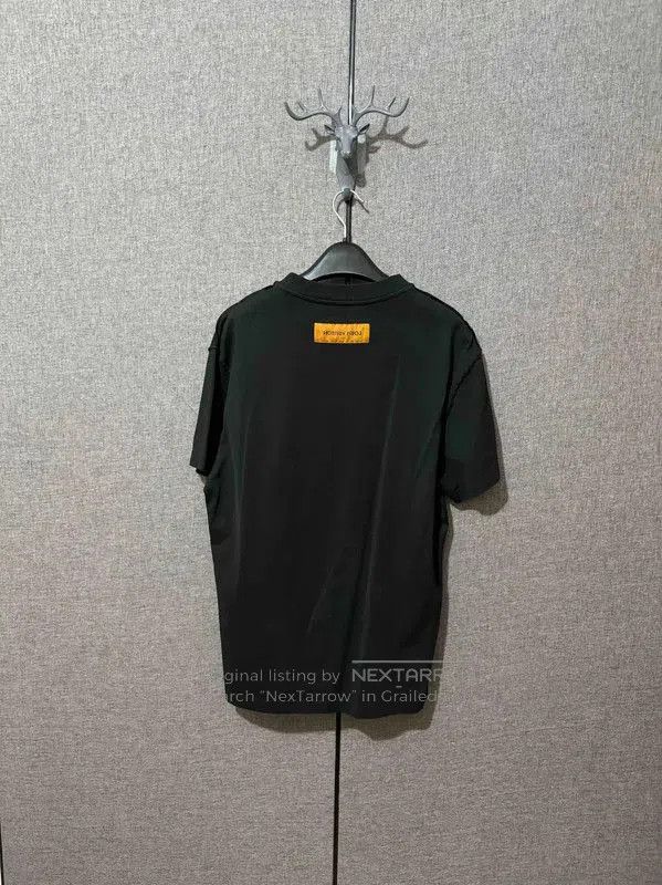 Louis Vuitton Louis Vuitton Black Cotton Logo T-Shirt . Size US M / EU 48-50 / 2 - 2 Thumbnail