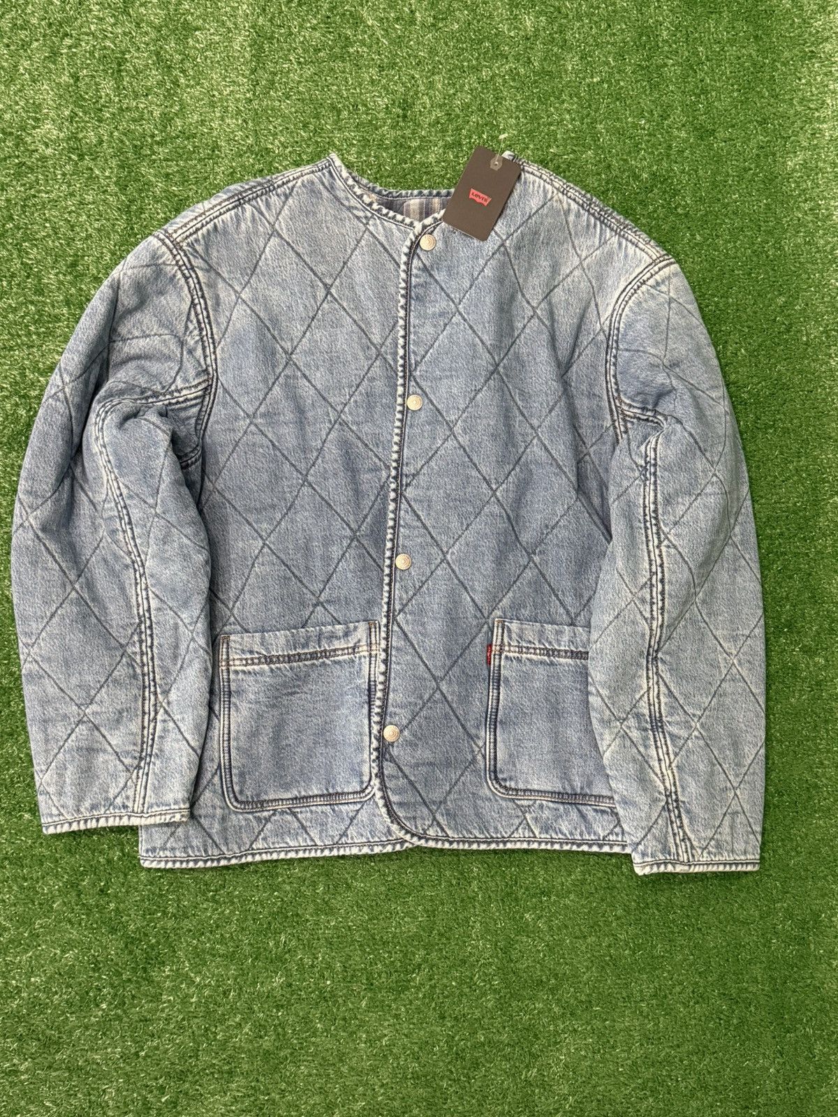 Levi's Levi’s Reversible Jacket Denim Flannel Size US XL / EU 56 / 4 - 4 Thumbnail
