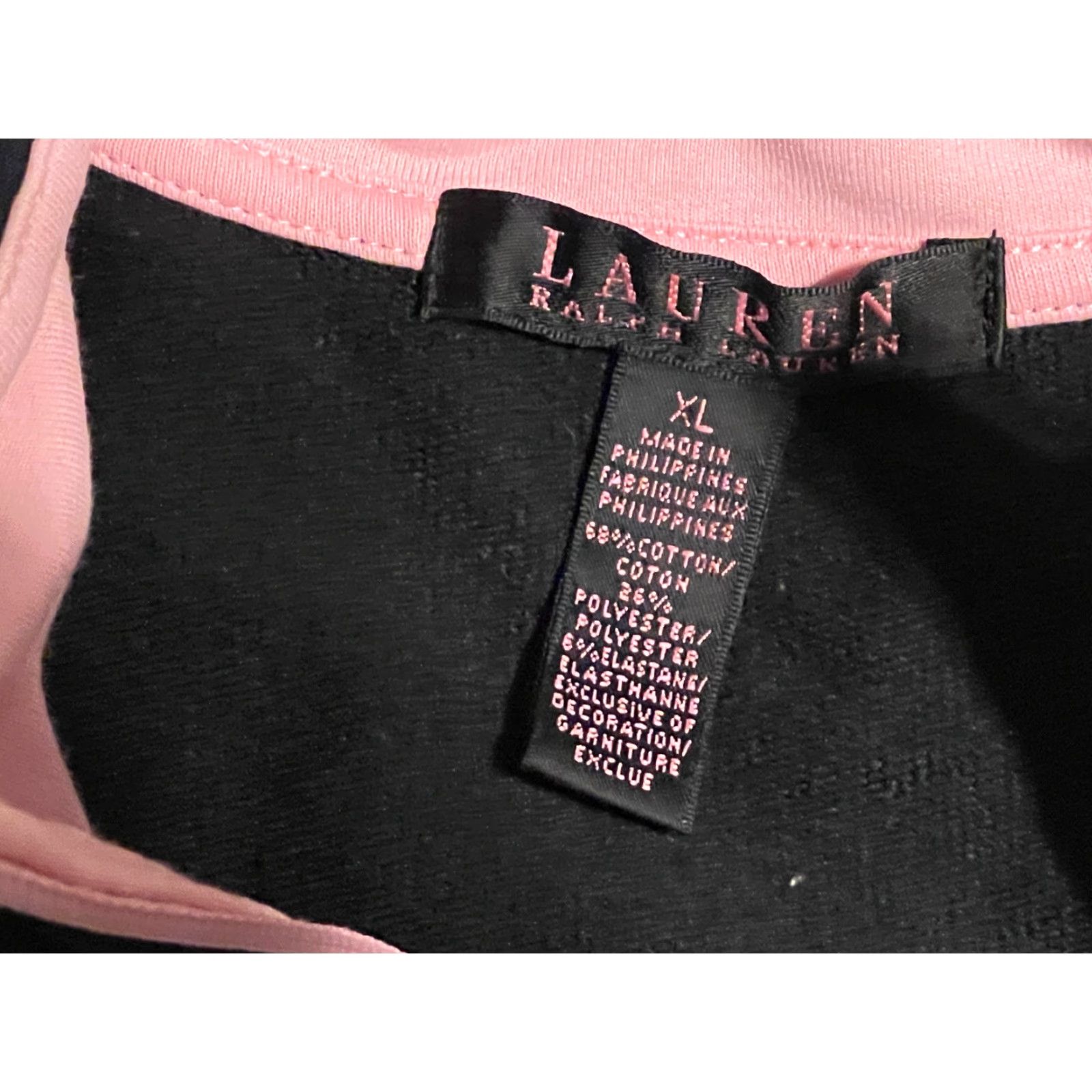 Ralph Lauren Lauren Ralph Lauren Active White Full Zip Track Jacket & Pink/Black Jacket XL Women Size XL / US 12-14 / IT 48-50 - 7 Thumbnail