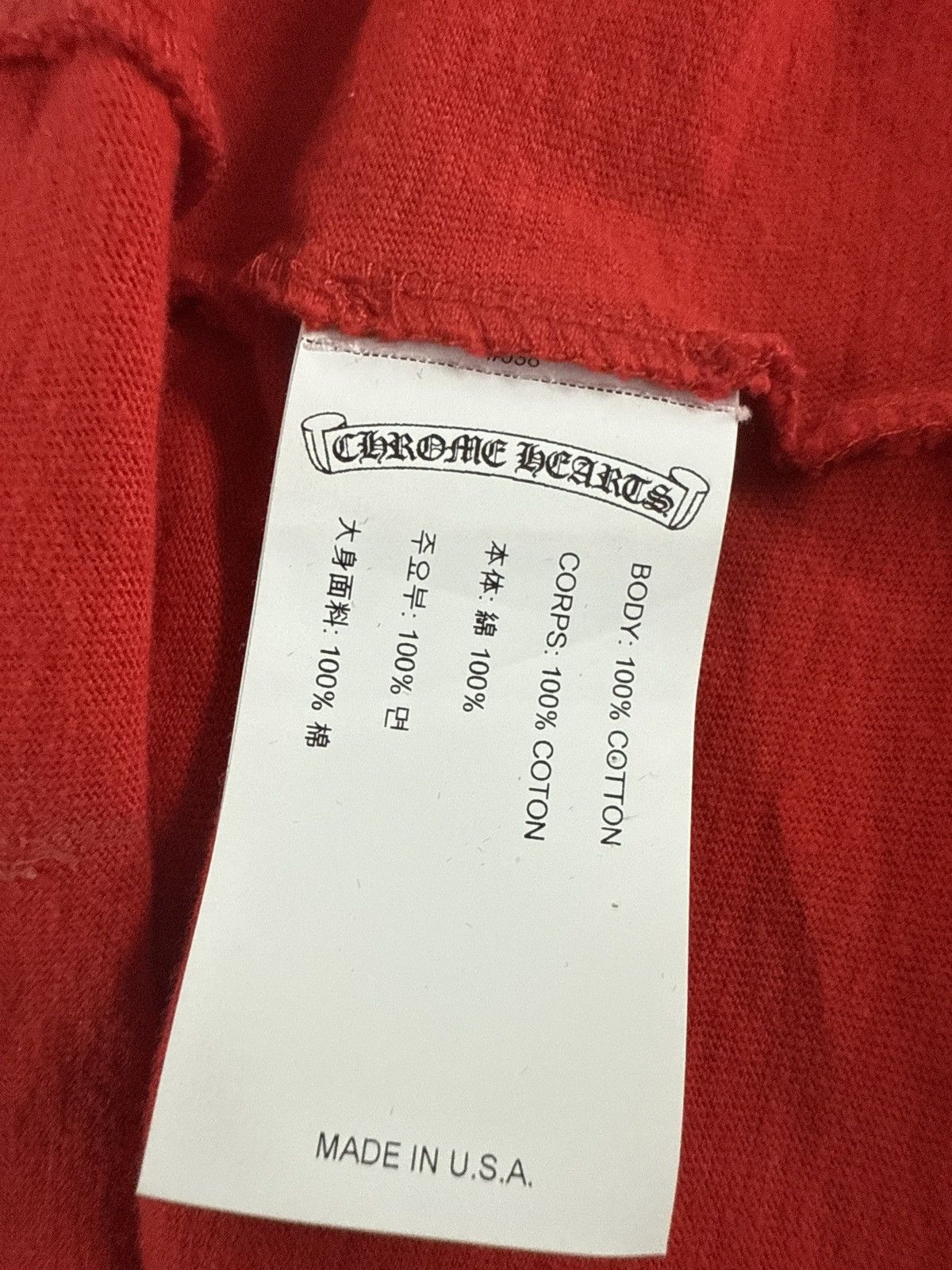 Chrome Hearts CHROME HEARTS ROLLER SKATE T SHIRT RED Size S / US 4 / IT 40 - 8 Thumbnail