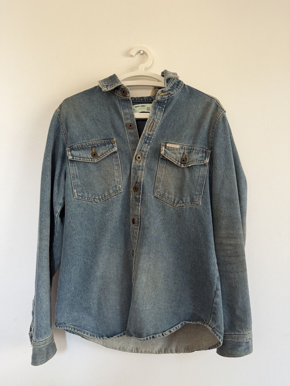 Off-White Off White Gradient Denim Jacket Size US S / EU 44-46 / 1 - 2 Thumbnail