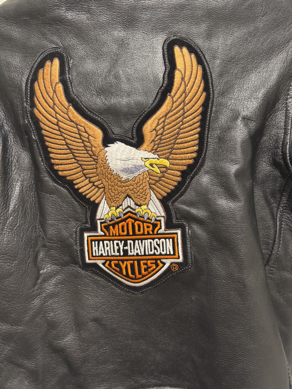 Mustang Vintage Harley Davidson leather jacket Size S / US 4 / IT 40 - 7 Thumbnail