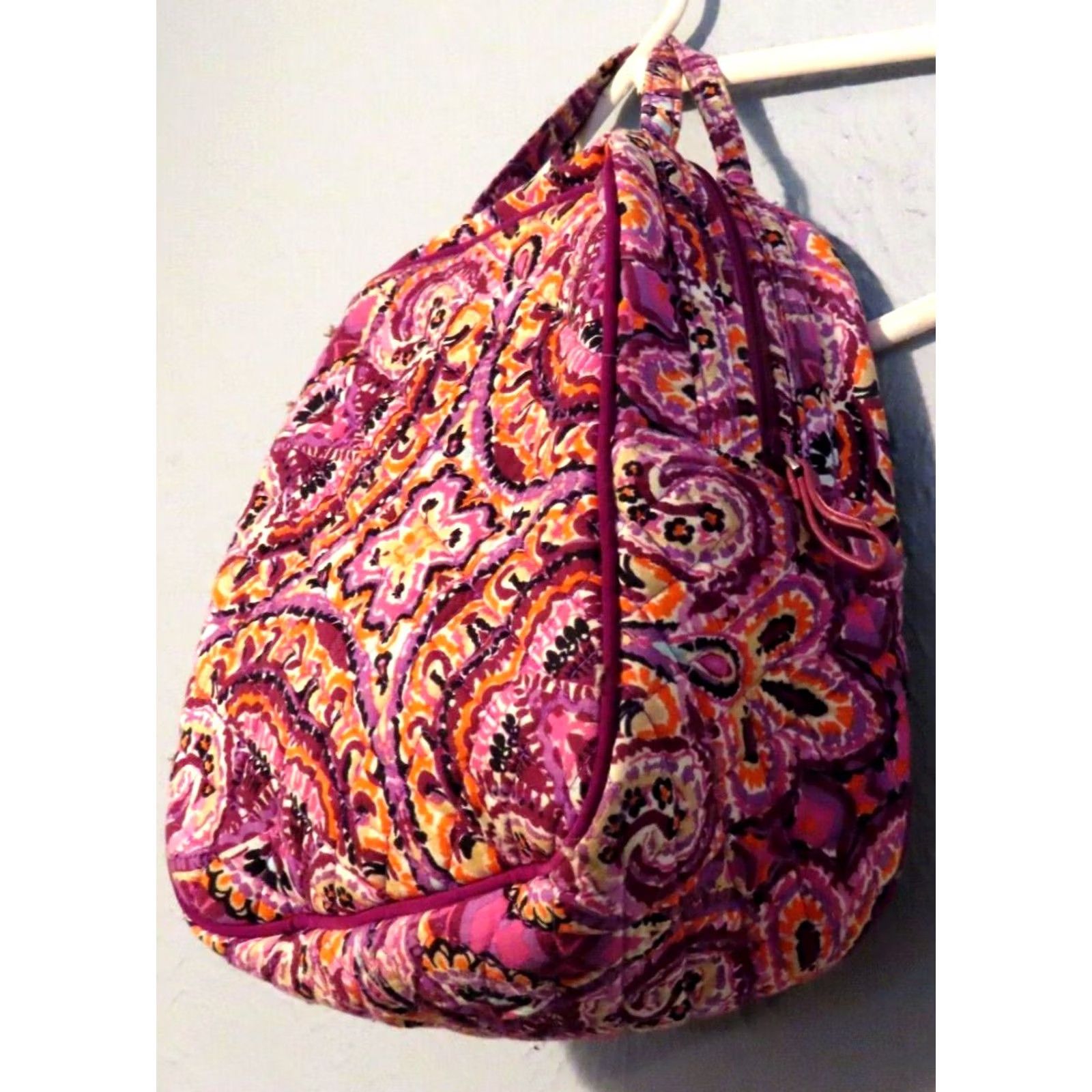 Vera Bradley Vera Bradley Lunch Bunch Tote Purple Purple Graphic Design Women Small Tote/Lunch Box Zip Bag Final Violet? Size ONE SIZE - 3 Thumbnail