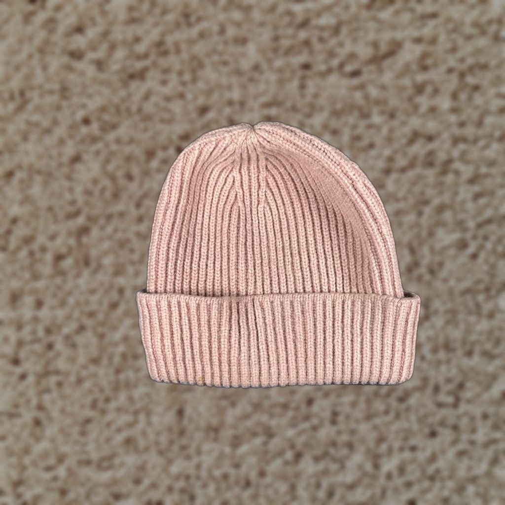 H&M H&M Beanie Women One Size Pink Knit Viscose Wool Blend Winter Ski Size ONE SIZE - 1 Thumbnail