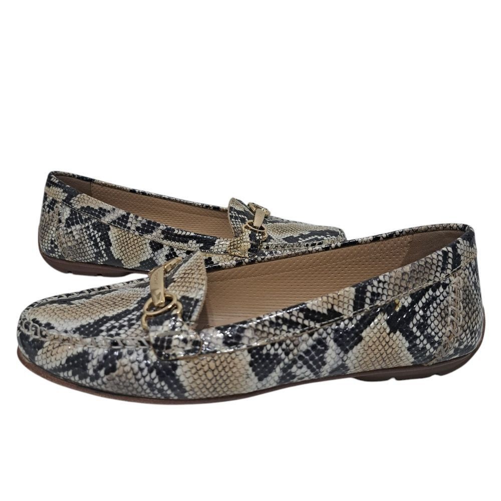 Geox Geox Respira Phython Print Drive Moccasin Loafer Faux Leathe Size US 7 / IT 37 - 6 Thumbnail