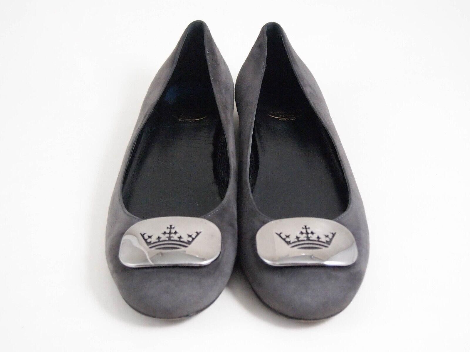 Church's Church's Fiona Flats Gray Suede Womens EU 36.5 US 6.5 Size US 6.5 / IT 36.5 - 1 Thumbnail