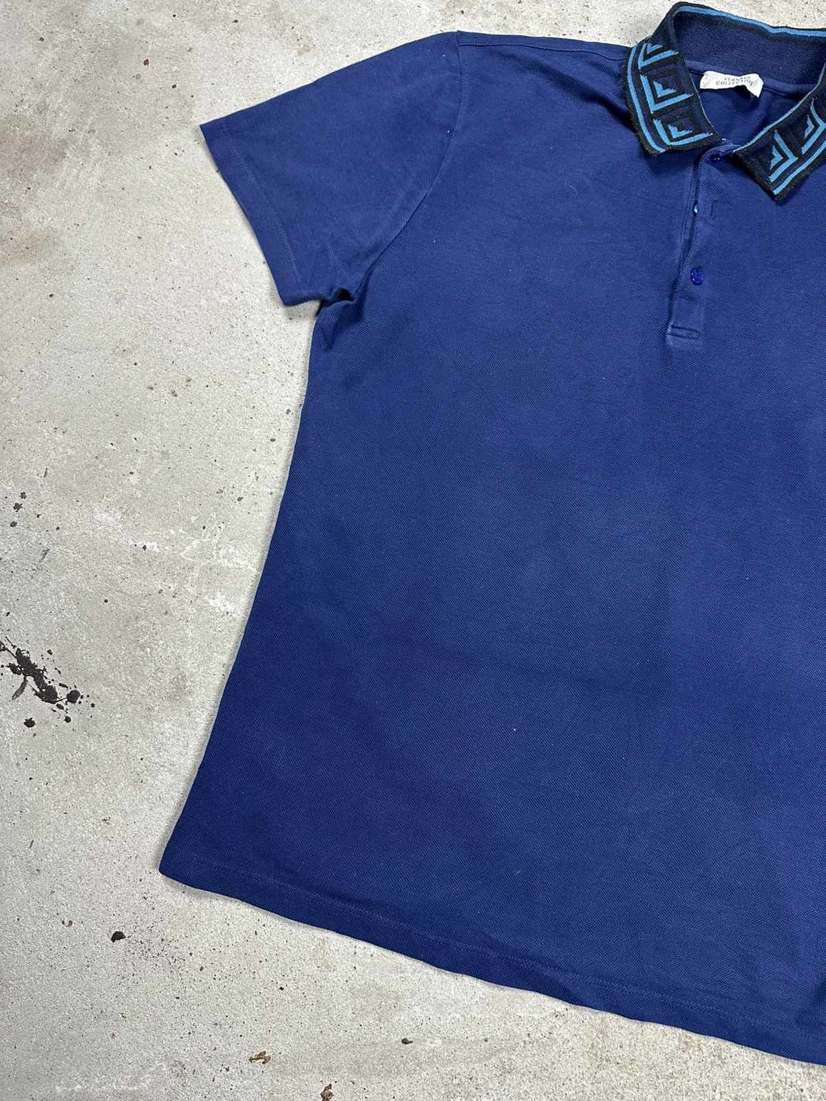 Versace Versace Collection Blue Navy Polo T Shirt Tee Size US XL / EU 56 / 4 - 4 Thumbnail