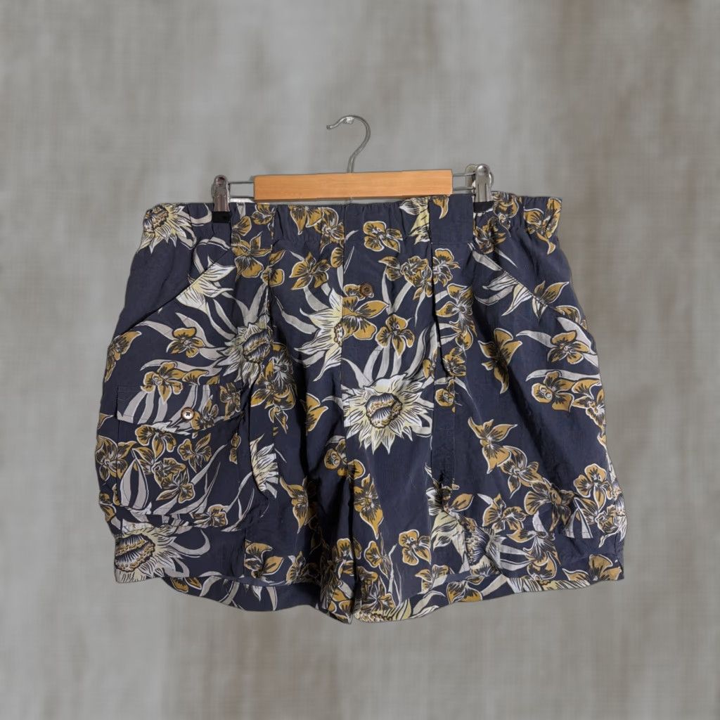 Tommy Bahama Tommy Bahama Trunks Mens Large Gray Lined Tropical 38x4 Drawstring Size ONE SIZE - 1 Thumbnail