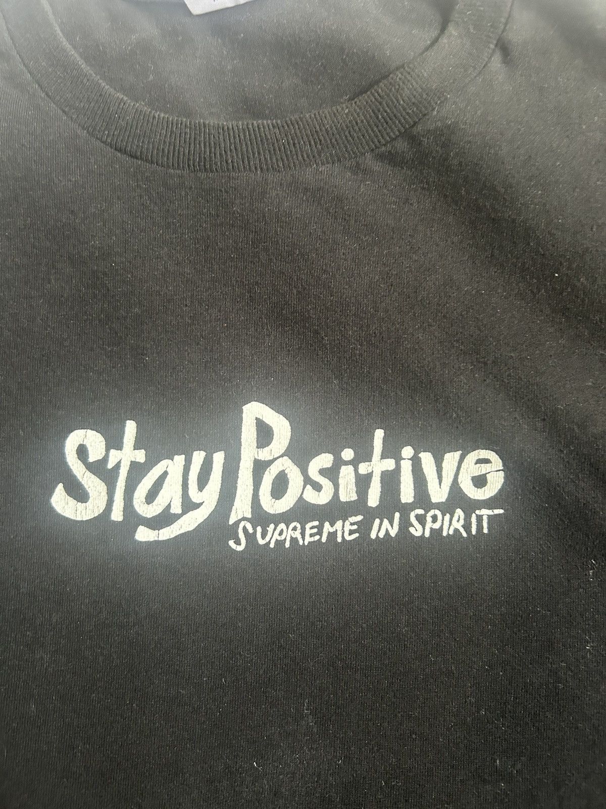 Supreme Supreme Stay Positive Tee Size US M / EU 48-50 / 2 - 2 Thumbnail