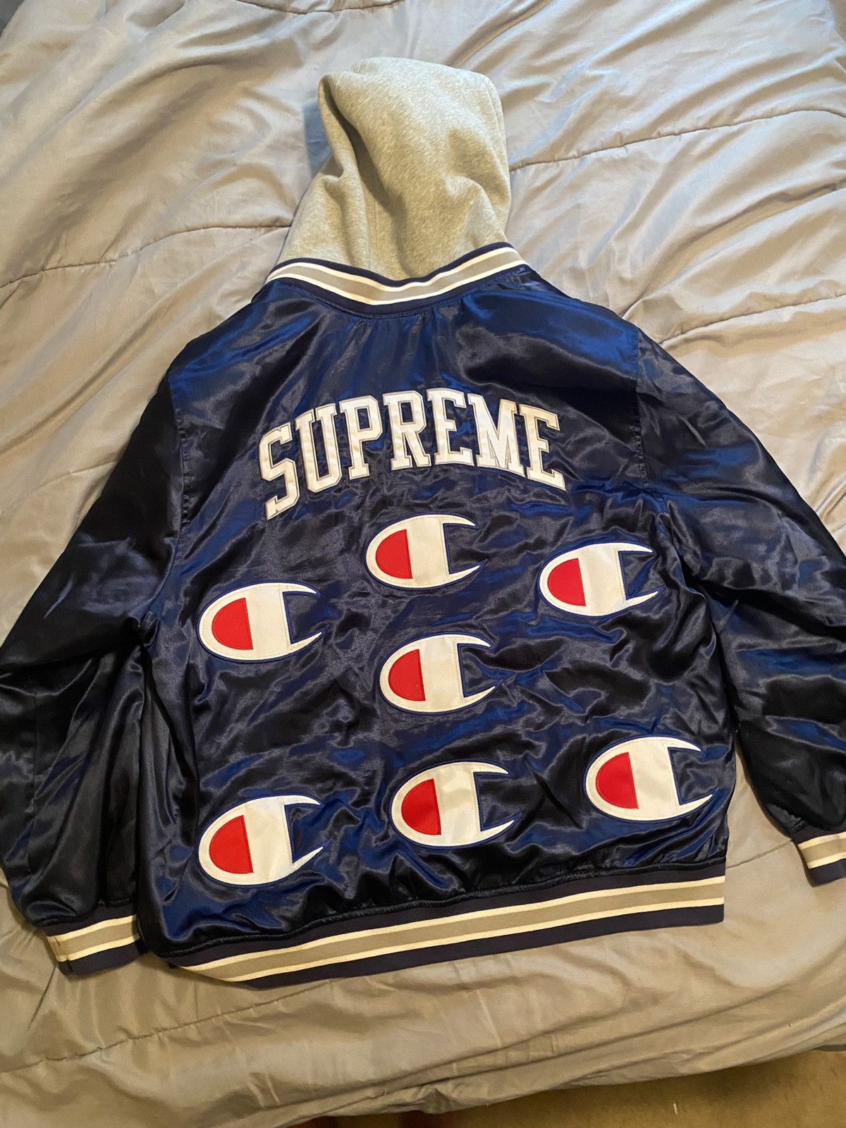 Champion × Supreme Supreme Champion Varisty Jacket Size US L / EU 52-54 / 3 - 6 Thumbnail