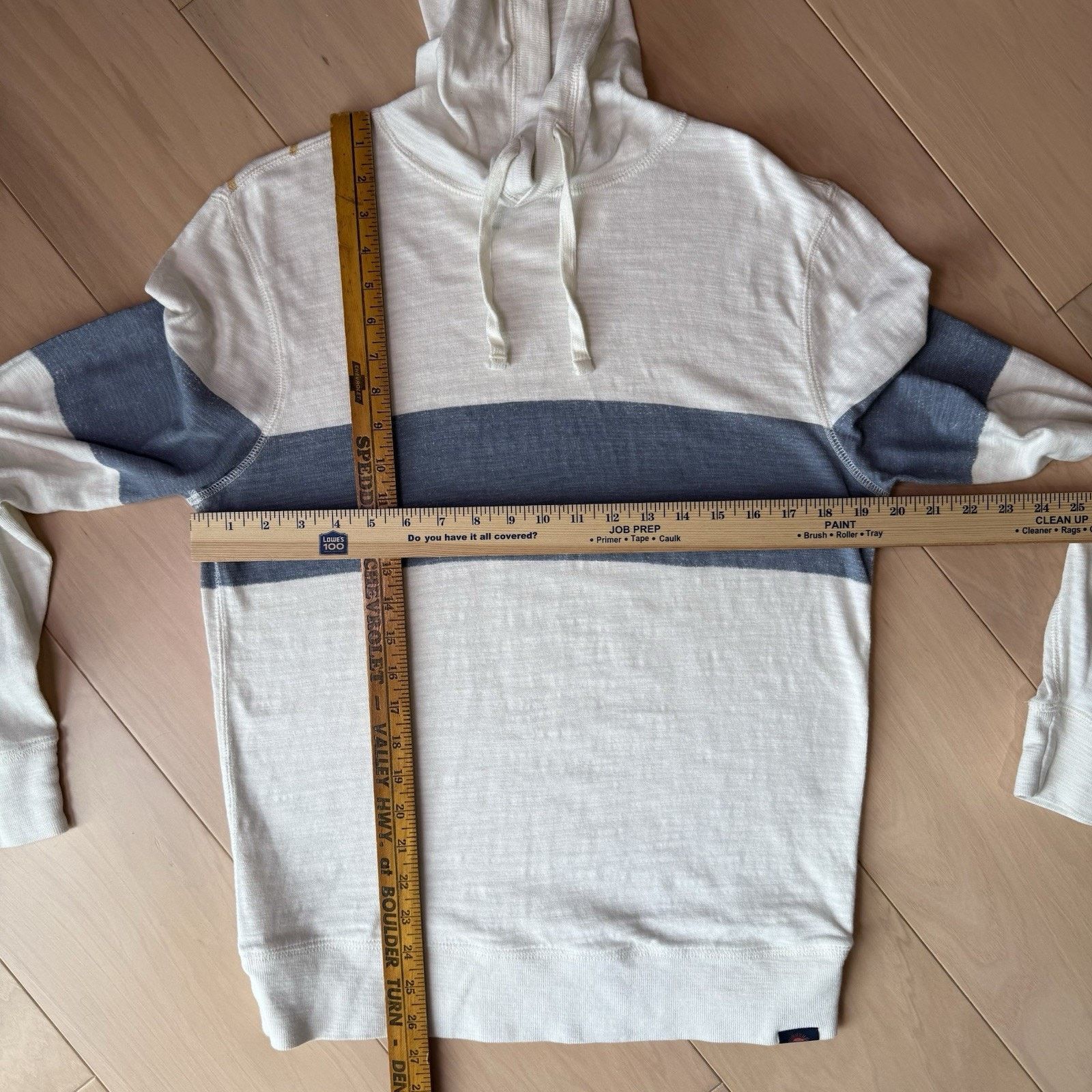 Faherty Faherty Sunwashed Sunray Organic Hoodie Medium White Cotton Size US M / EU 48-50 / 2 - 2 Thumbnail