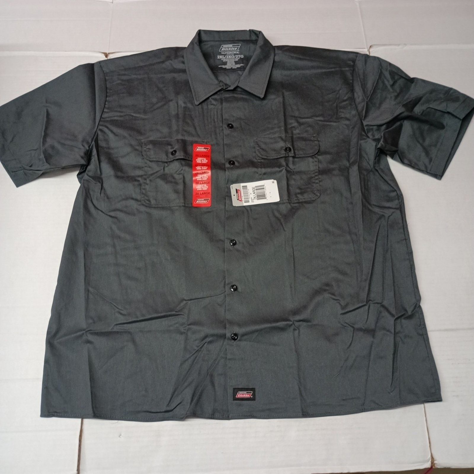 Dickies Dickies Essential Work Shirt Mens Size 2XL Gray Temp Control Size US XXL / EU 58 / 5 - 1 Thumbnail