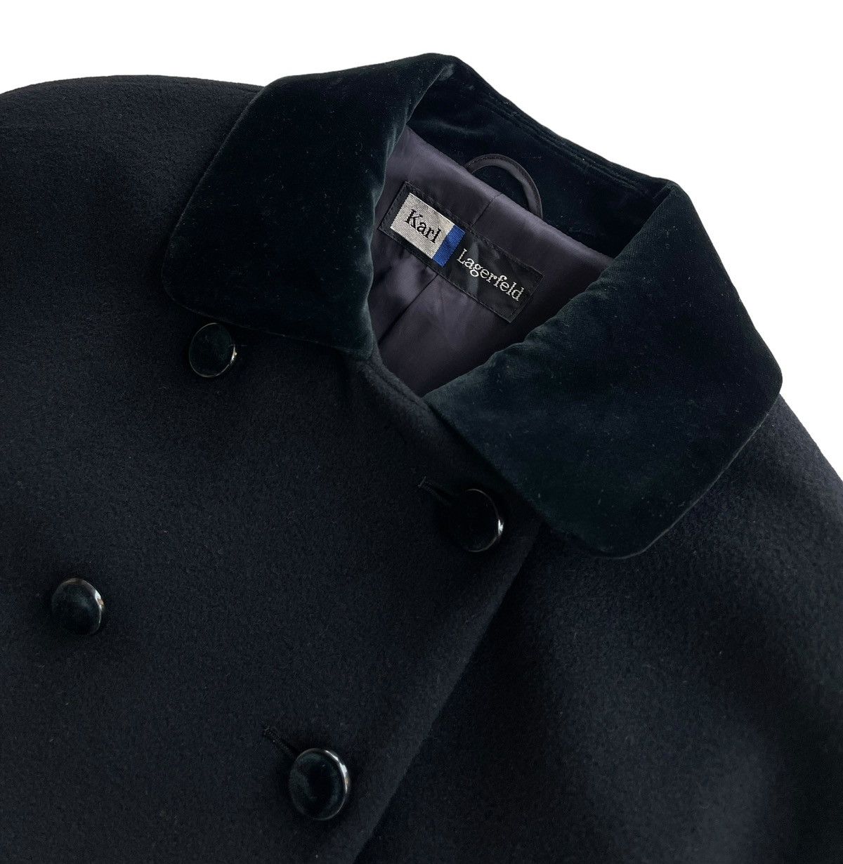 Karl Lagerfeld Karl Lagerfeld Cashmere Long Coat Size L / US 10 / IT 46 - 3 Thumbnail
