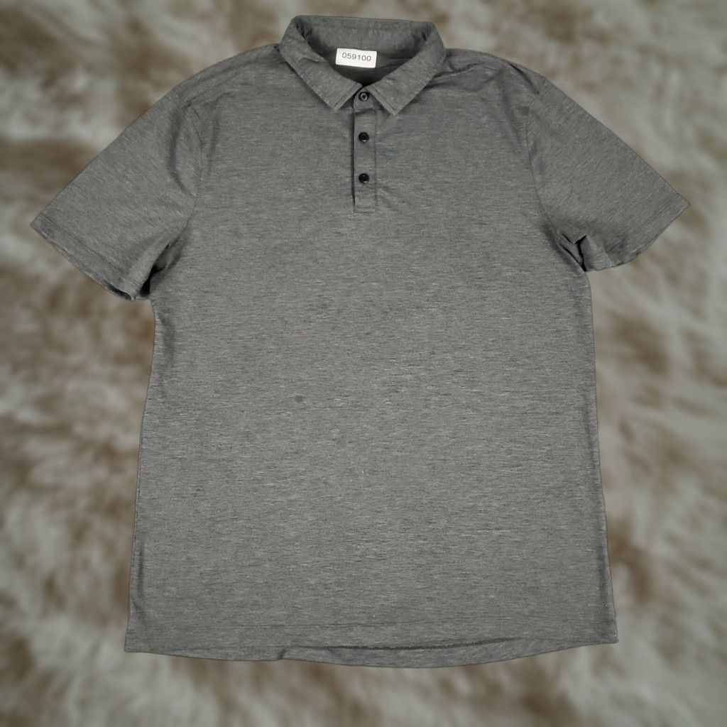 Lululemon VINTAGE Lululemon Polo Shirt Mens L Gray Tech Casual Short Sleeve Size US L / EU 52-54 / 3 - 1 Thumbnail