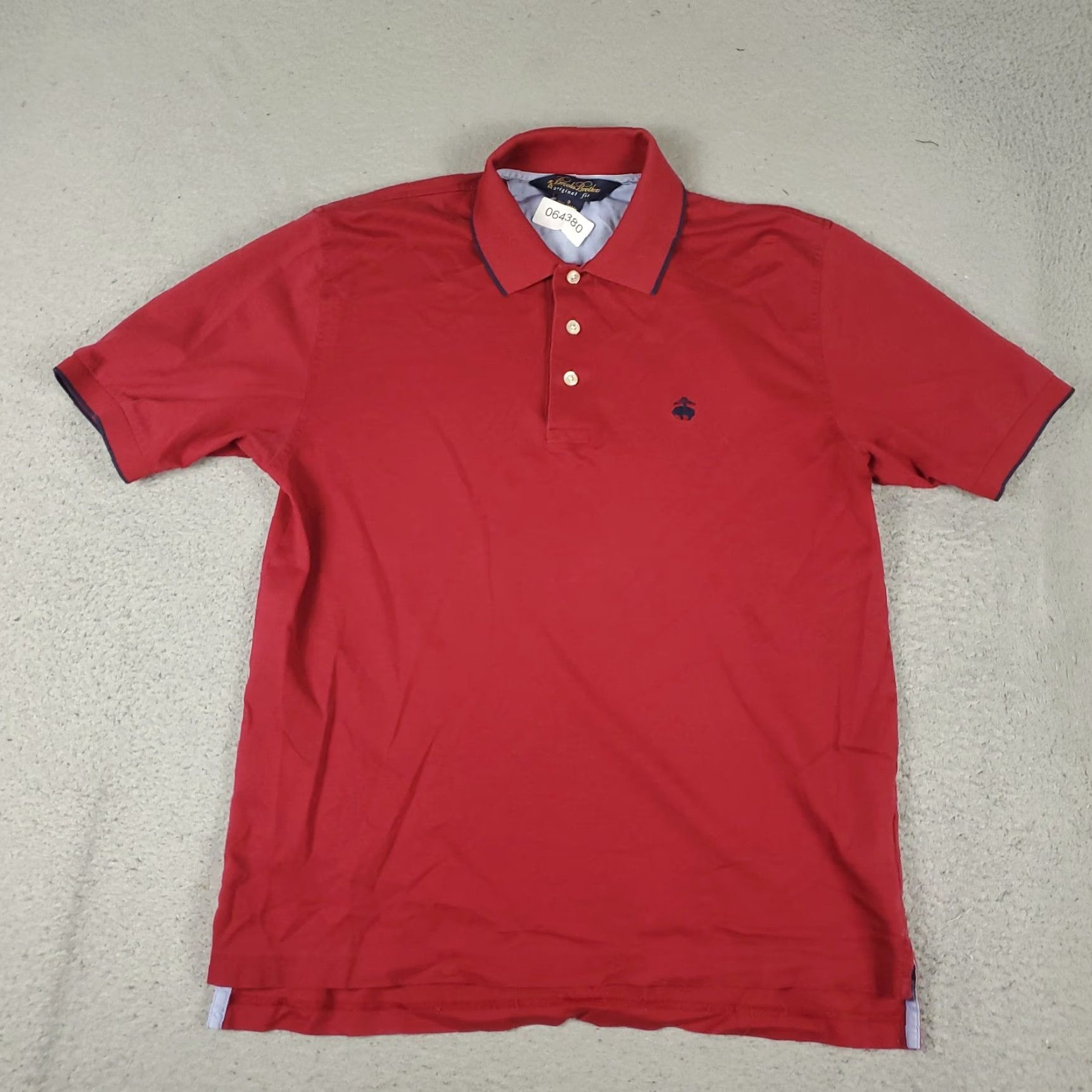 Brooks Brothers Brooks Brothers Polo Shirt Mens Size Small Red Knit Cotton Short Sleeve Polo Casual Classic Preppy Logo Button Mens Small Red US Shipping Size US S / EU 44-46 / 1 - 2 Thumbnail