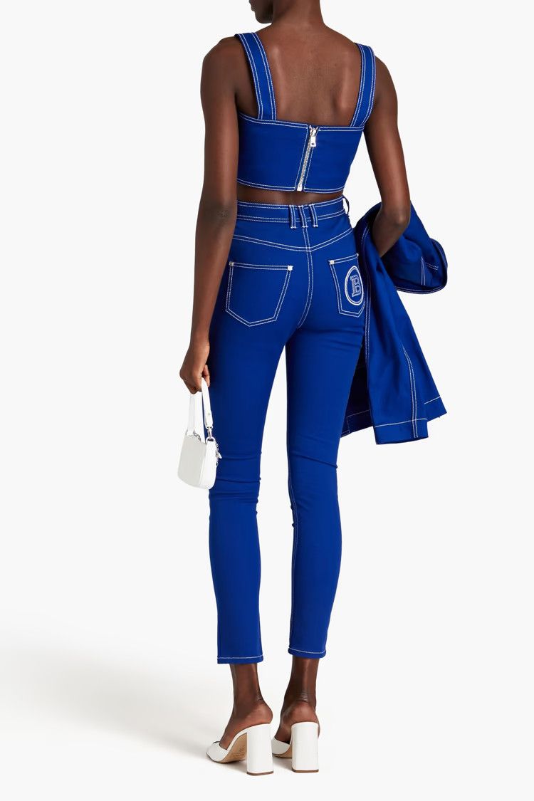 Balmain o1y0625 Denim Pant in Bright Blue Size 27" / US 4 / IT 40 - 2 Thumbnail