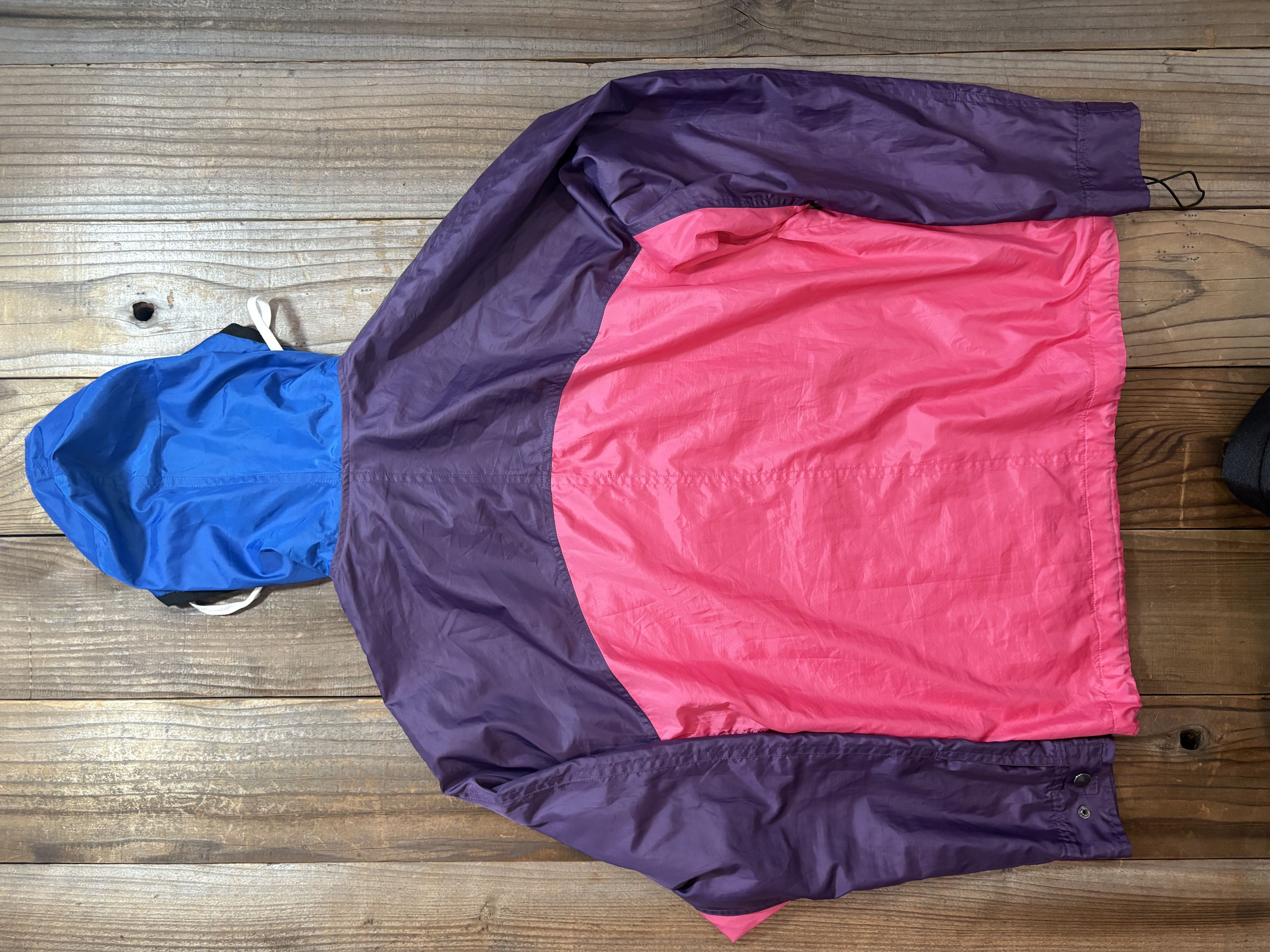 PPFM Block Color Hooded Nylon Windbreaker Size US M / EU 48-50 / 2 - 6 Thumbnail