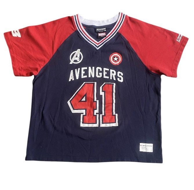Marvel Comics Bonkers * Marvel (Avengers) Jersey Size L / US 10 / IT 46 - 2 Thumbnail