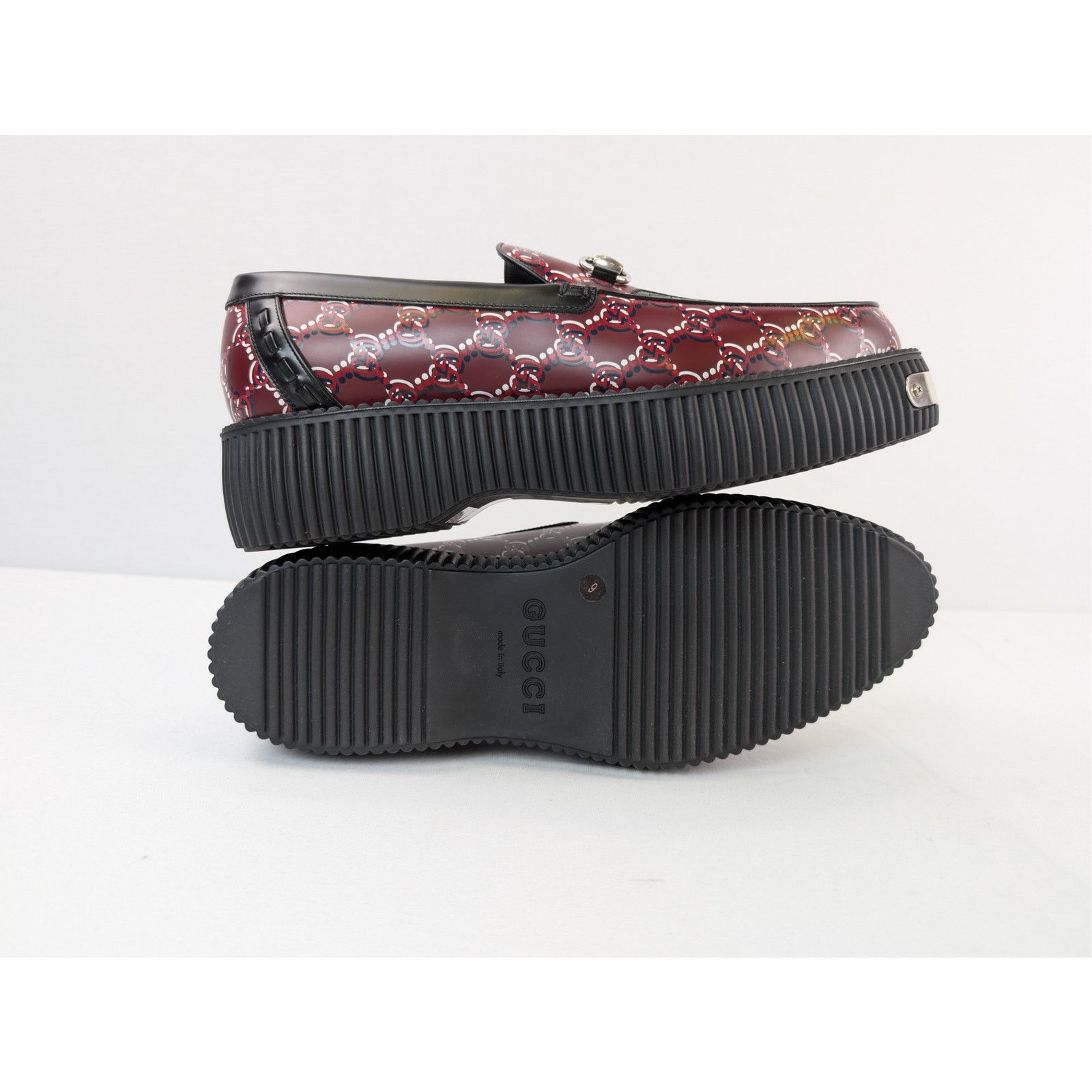 Gucci o1rshd1 Horsebit Creeper Loafer Boots with GG Shadow Size US 6.5 / EU 39-40 - 13 Thumbnail