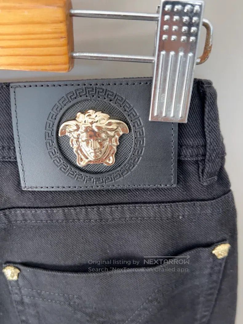 Versace Versace Pure black jeans Size US 26 / EU 42 - 3 Thumbnail