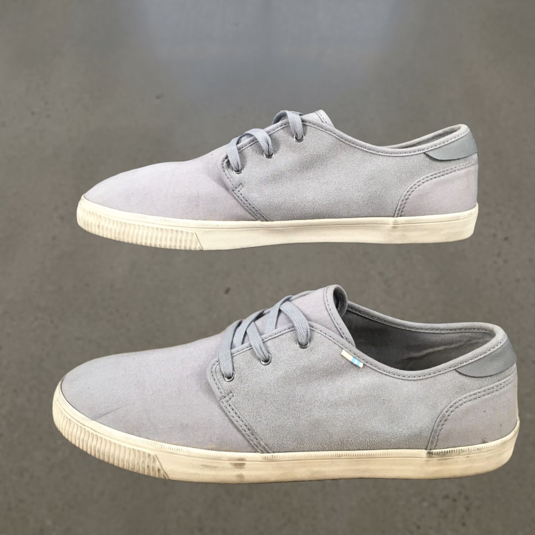 Toms TOMS Carlo Casual Low Top Sneakers Gray Fabric Lace Up Men’s Shoes 12 US Size US L / EU 52-54 / 3 - 1 Thumbnail