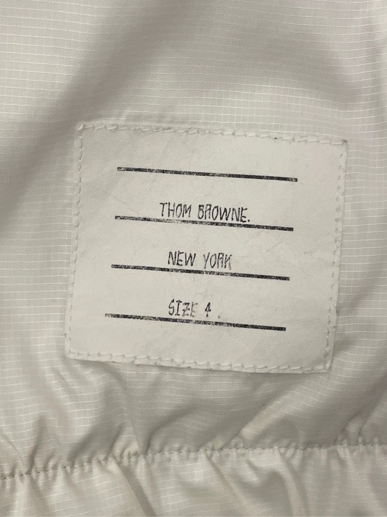 Thom Browne Thom browne White back color stripe nylon jacket 2504-Nexta Size US XL / EU 56 / 4 - 5 Thumbnail