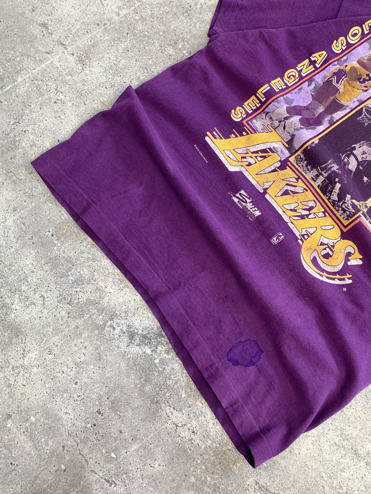 NBA × Vintage Vintage 1990 Lakers jersey Salem Los Angeles Home Jersey Size US XL / EU 56 / 4 - 5 Thumbnail
