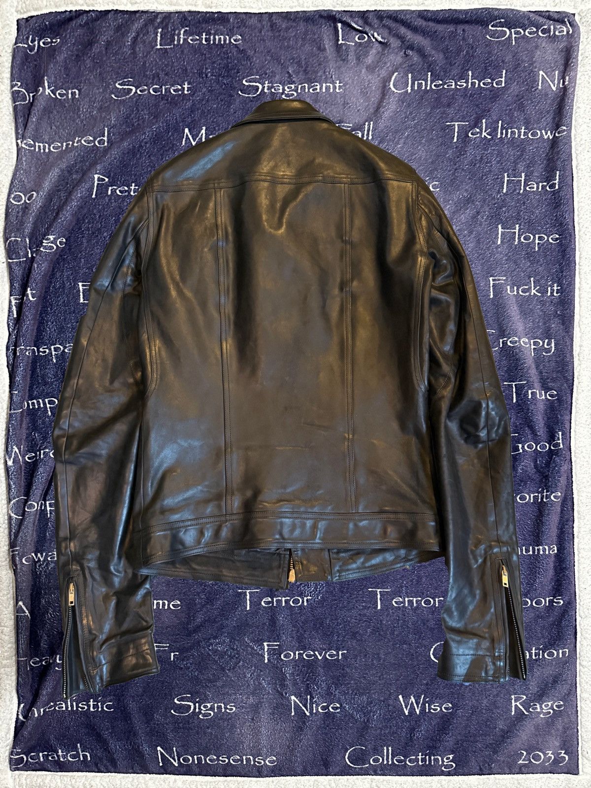 Rick Owens Rick Owens SS18 Dirt horse leather stooges jacket Size US M / EU 48-50 / 2 - 2 Thumbnail