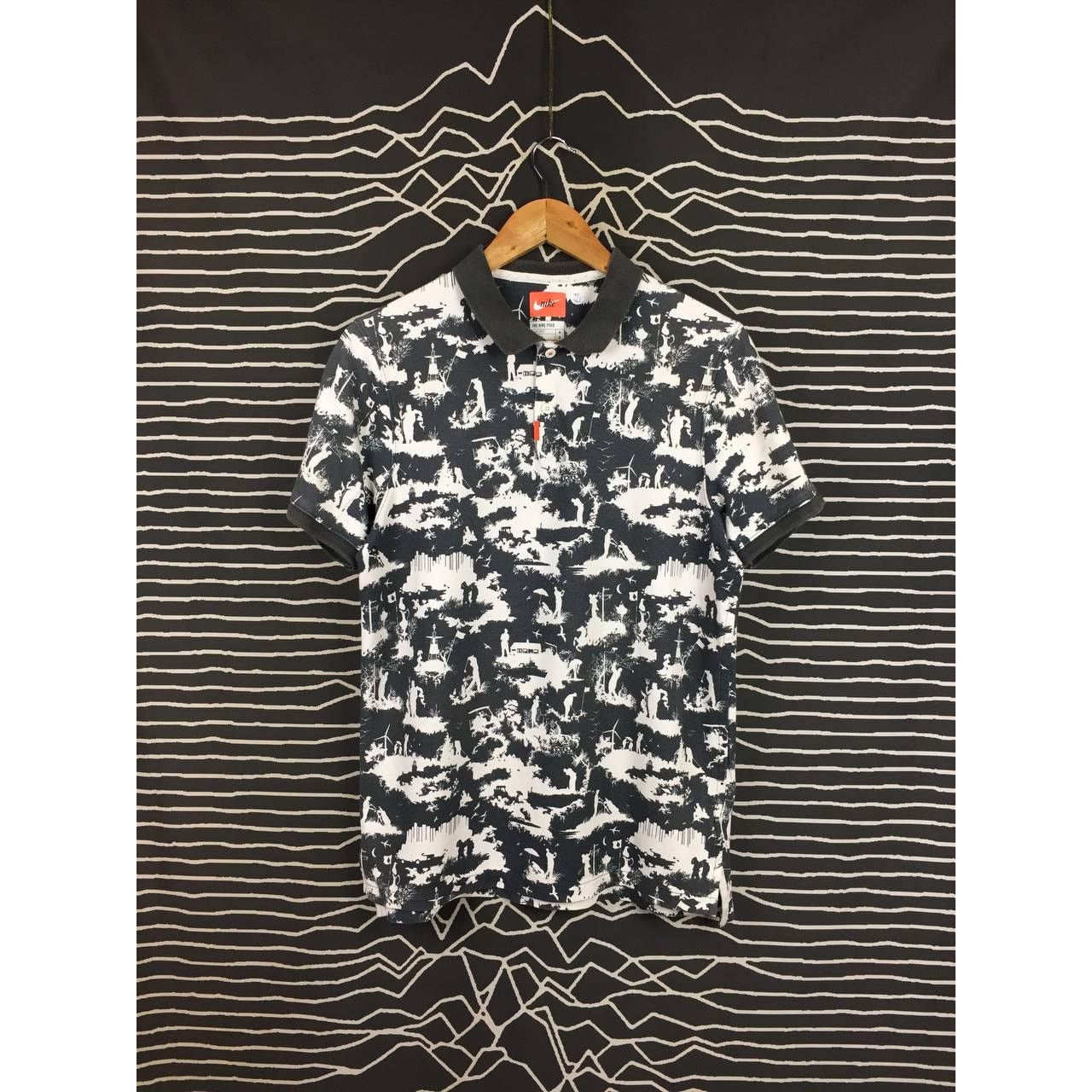 Nike Nike Toile Golf British Open All Over Print Dri-Fit Polo Tee Size US M / EU 48-50 / 2 - 2 Thumbnail