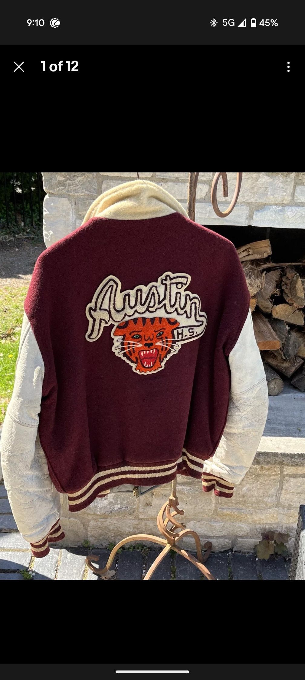 Vintage Austin varsity letterman jacket 1963 Size US M / EU 48-50 / 2 - 1 Thumbnail