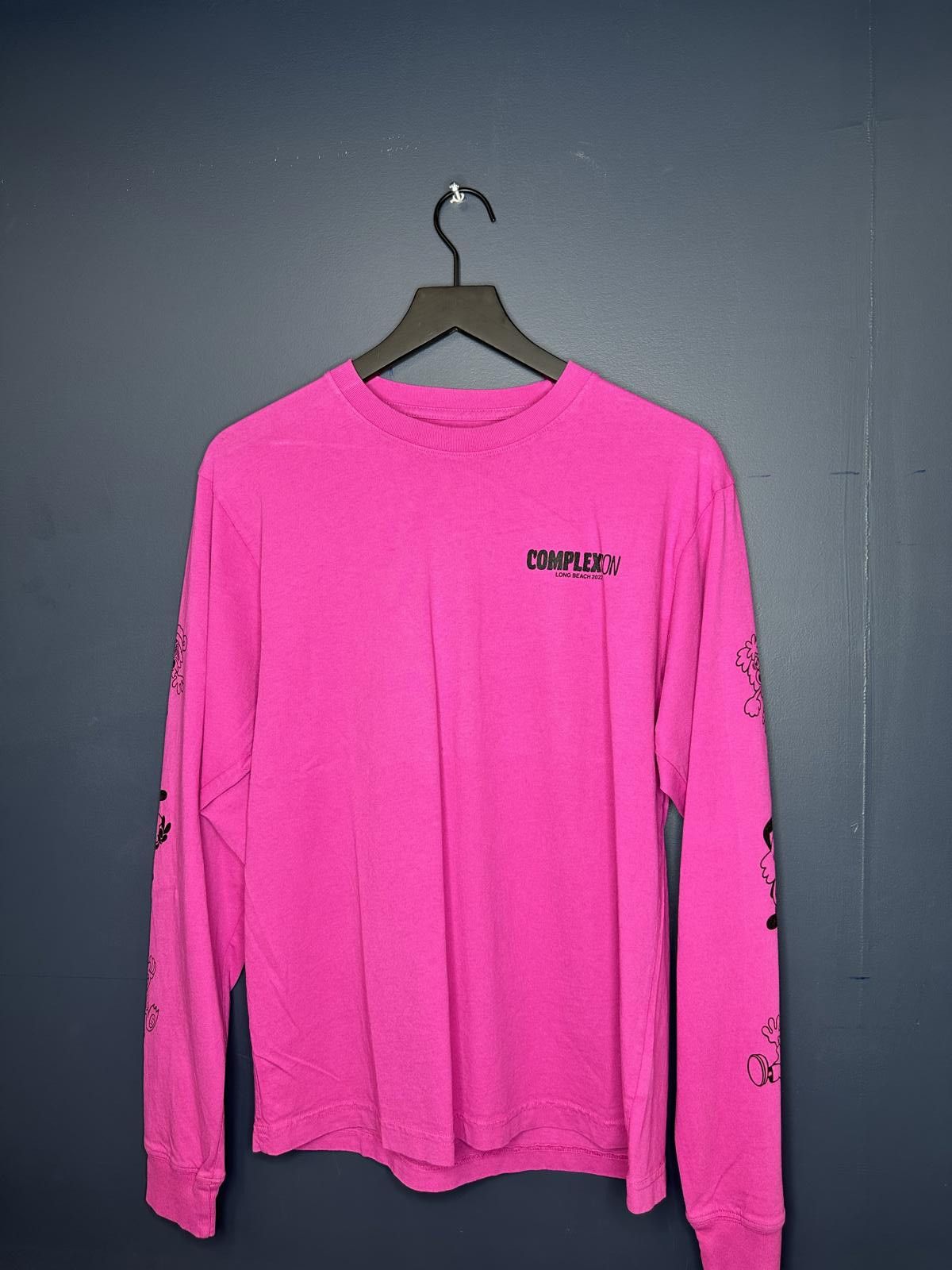 Designer ComplexCon x Verdy Pink Long Sleeve T-Shirt Size Small Size ONE SIZE - 1 Thumbnail