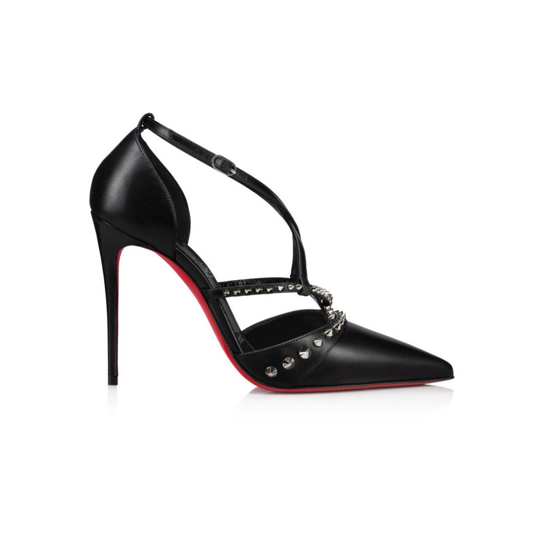 Christian Louboutin os11x0526 Tatooshka 100mm Spikes Pumps in Black Size US 9 / IT 39 - 1 Thumbnail